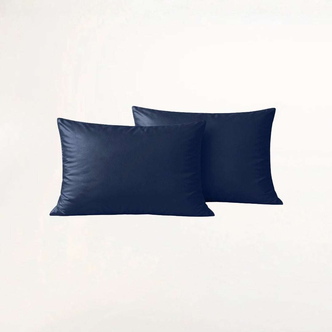 Marineblått Bambus Putetrekk