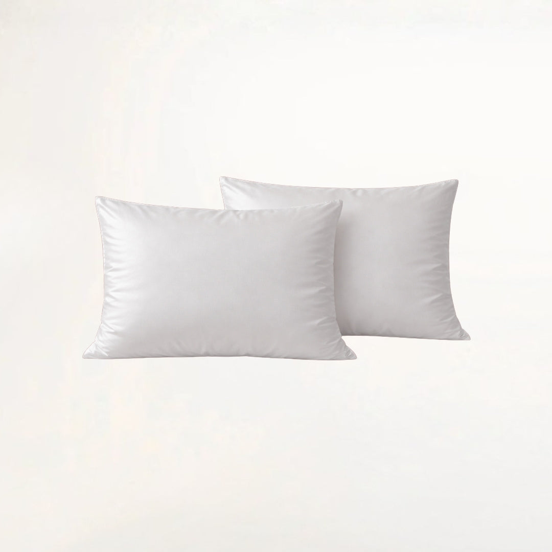 Hvitt Bambus Putetrekk