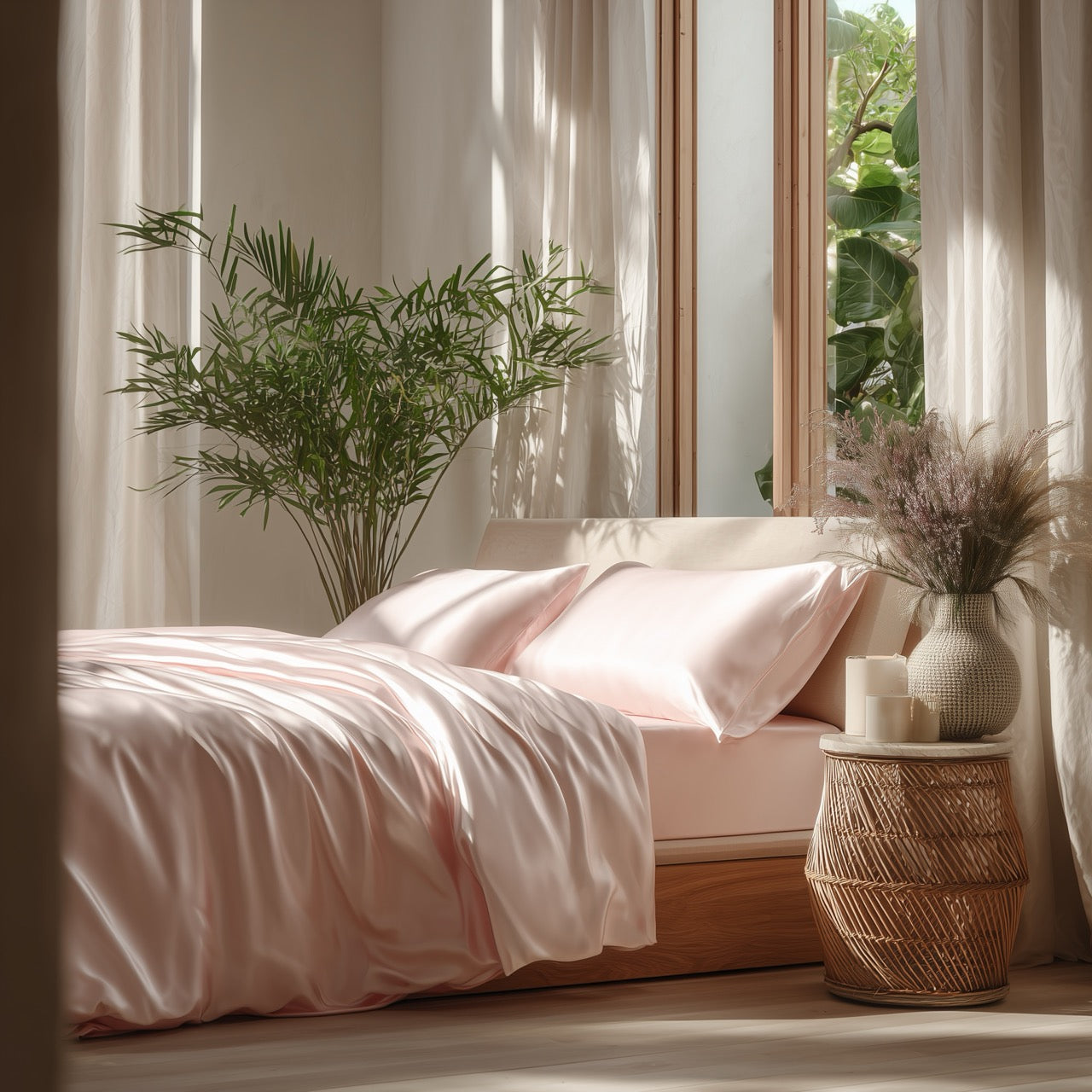 Rosa Bambus Sengesett